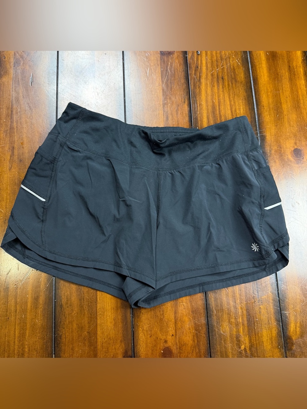 Athleta Black Athletic 2-in-1 Running Shorts